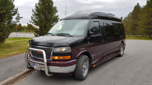 Gmc Savana Cargo Van With A Premium Exterior Wallpaper