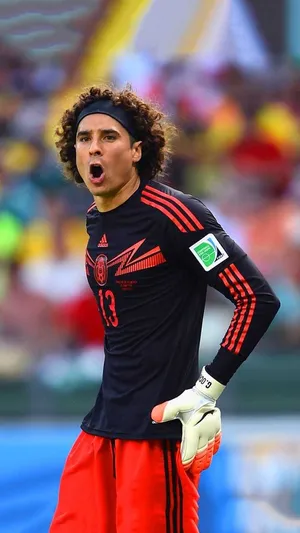Goalkeeper In Action Memo Ochoa Wallpaper