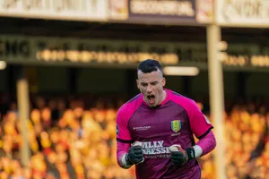 Goalkeeper Shouting During Match Wallpaper