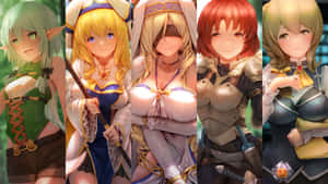 Goblin Slayer Characters Collage Wallpaper