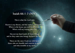 God Favors The Humble And Contrite Wallpaper