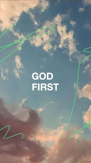 God First Sky Background Wallpaper