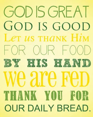 God Is Good Daily Bread Quote Wallpaper