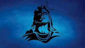 God Shiva Blue Aesthetic Art Wallpaper