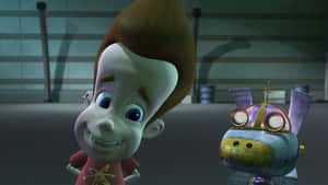 Goddard With Embarrassed Jimmy Neutron Boy Genius Wallpaper