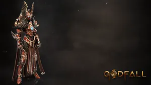 Godfall Red Armored Hero Wallpaper