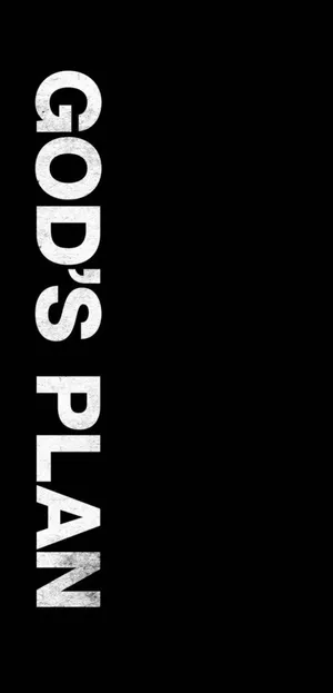 Gods Plan Vertical Text Aesthetic Wallpaper