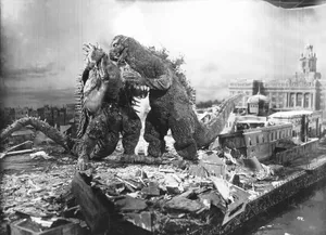 Godzilla 1954 Rampaging Through Tokyo Wallpaper