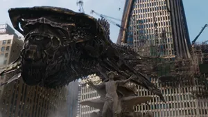 Godzilla 1998 Unleashed In New York City Wallpaper