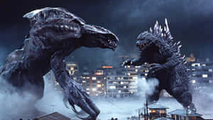 Godzilla 2000 Unleashing Destruction Wallpaper