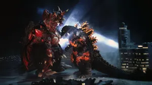 Godzilla And Destoroyah Epic Battle Wallpaper