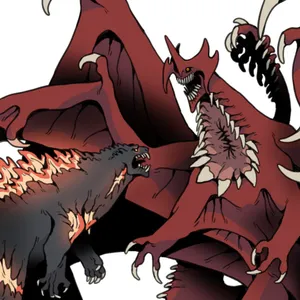 Godzilla And Destoroyah In An Epic Battle Wallpaper