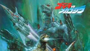 Godzilla And Mechagodzilla Face-off In Epic Battle Wallpaper