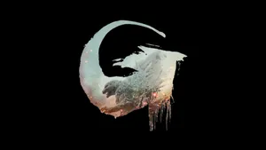 Godzilla Minus One 4k Logo Wallpaper