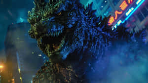 Godzilla Nighttime Rampage Wallpaper