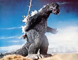 Godzilla Standing Aggressive Pose Wallpaper