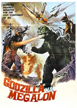 Godzilla Vs Megalon Movie Poster Wallpaper