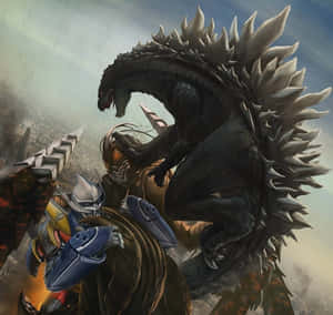 Godzilla_vs_ Megalon_ Showdown Wallpaper