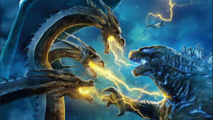 Godzillavs King Ghidorah Epic Battle Wallpaper