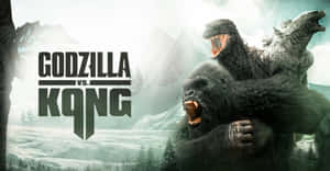 Godzillavs Kong Epic Battle Artwork Wallpaper