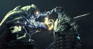 Godzillavs Megalon Showdown Wallpaper