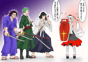 Goemon Ishikawa Xiii Striking A Fierce Pose In Action Wallpaper