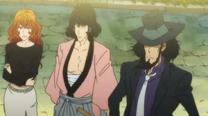 Goemon Ishikawa Xiii Striking A Pose In A Dynamic Landscape Wallpaper