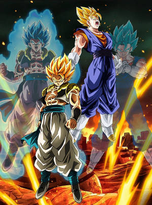 Gogeta Blue Battles Vegito Blue Wallpaper