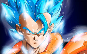 Gogeta Blue—bringing Harmony To The Dragon Ball World Wallpaper