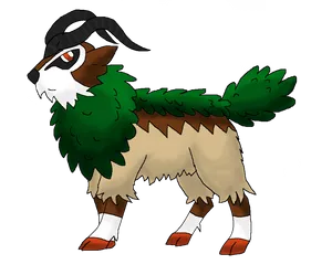 Gogoat Drawing In White Background Wallpaper