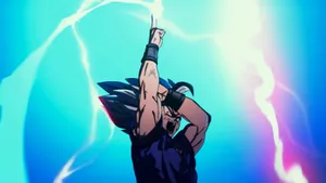 Gohan Unleashing Power Anime Scene Wallpaper