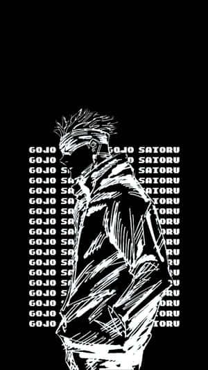 Gojo Satoru Monochrome Aesthetic Wallpaper