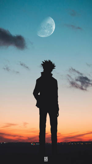 Gojo Satoru Silhouette Jujutsu Kaisen Iphone Wallpaper