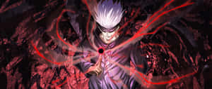 Gojo Unleashing Power Wallpaper