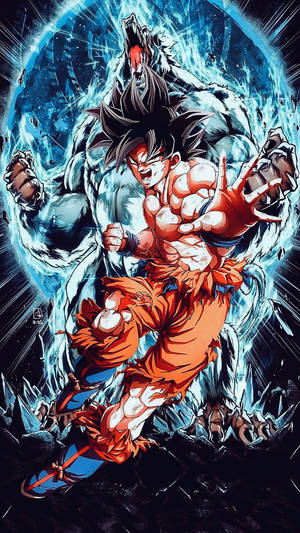 Goku And Ape Dragon Ball Z Iphone Wallpaper