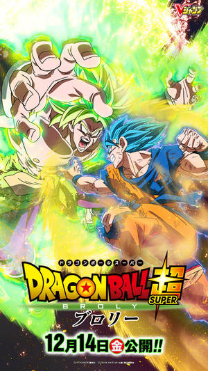 Goku And Broly Face Off In The Epic Dragon Ball Super Broly Movie Wallpaper