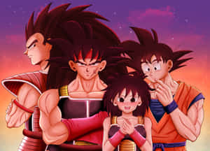 Goku And Chichi Loving Together Wallpaper