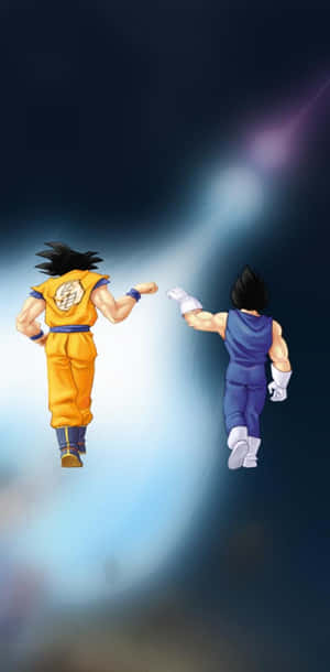Goku And Vegeta, The Iconic And Powerful Saiyan Duo Wallpaper