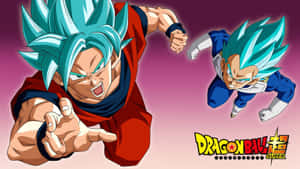 Goku And Vegeta, Two Powerful Super Saiyan From The Dragon Ball Z. Wallpaper