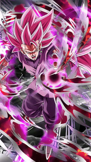Goku Black Supreme In Action Wallpaper