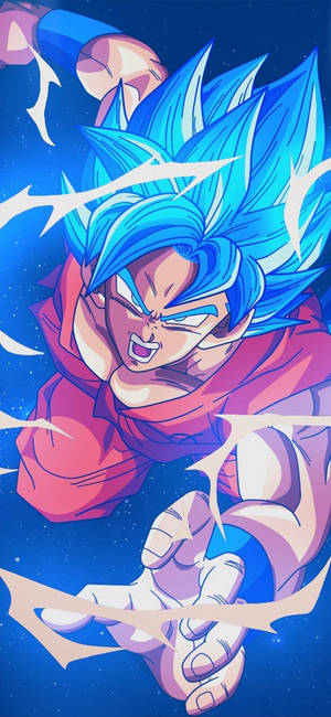 Goku Lightning Blue Kaioken Wallpaper