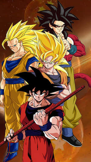 Goku Ssj4 Using Super Kamehameha To Tackle The Enemy. Wallpaper