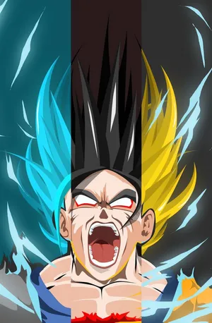 Goku Super Saiyan Forms Graphic Art Dragon Ball Super Iphone Wallpaper