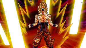 Goku Unleashing His Fantastic Fury Wallpaper