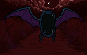 Golbat Against Red Sky Moon Wallpaper