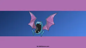 Golbat Blue Purple Striped Wallpaper