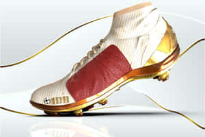 Gold Accented Soccer Cleat Wallpaper