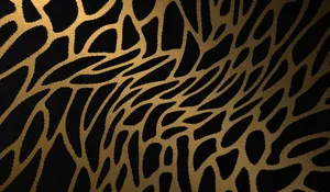 Gold And Black Cute Cheetah Print Wallpaper