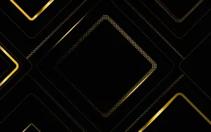 Gold And Black Geometric Pattern Wallpaper