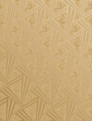 Gold And Silver Geometric Pattern Wallpaper